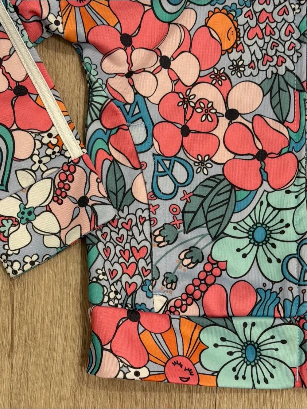 Adidas Girls Floral Zip-Front Jacket | 24 M